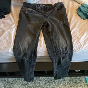 Black Old Navy Ripped Jeans